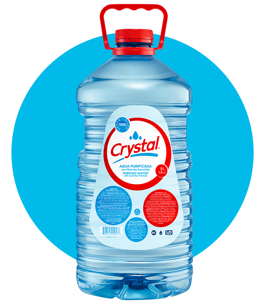 Agua Crystal 5 L - MercaSID, botella agua cristal 
